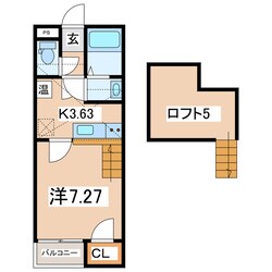 かめだヒルズⅡの物件間取画像